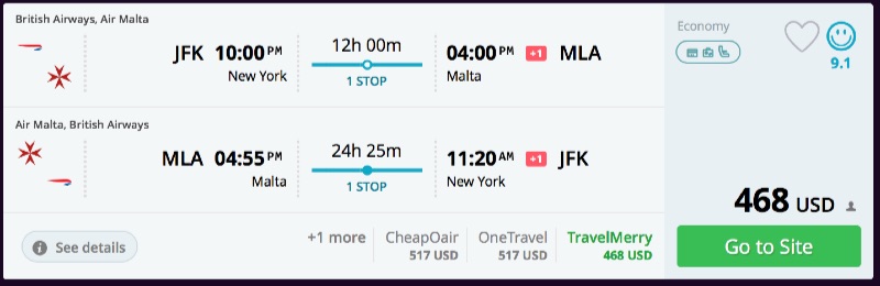 New_York_to_Malta_flights_-_momondo