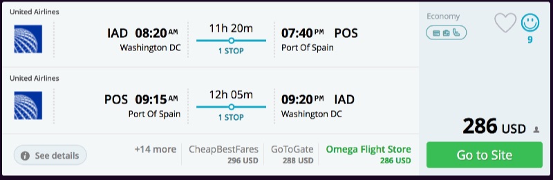 Washington_DC_to_Port_Of_Spain_flights_-_momondo