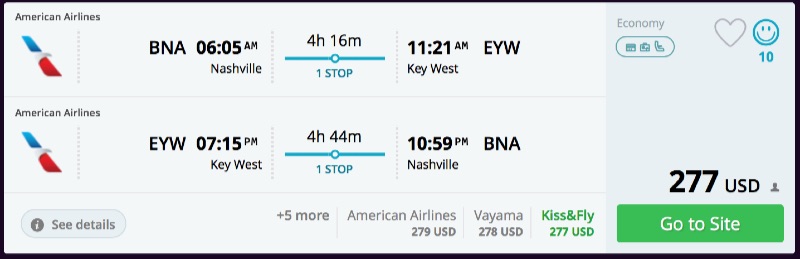 Nashville_to_Key_West_flights_-_momondo