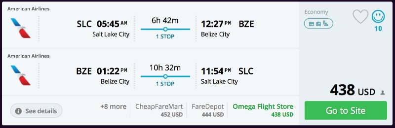 Salt_Lake_City_to_Belize_City_flights_-_momondo