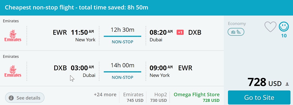 Nonstop via Emirates! Newark to Dubai, UAE for $728 R/T