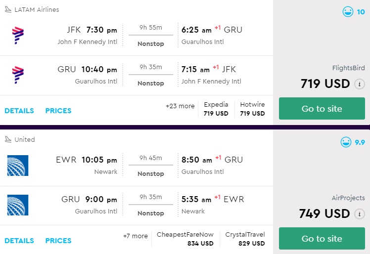 Nonstop! New York or Newark to Sao Paulo, Brazil from $719 R/T [LATAM ...