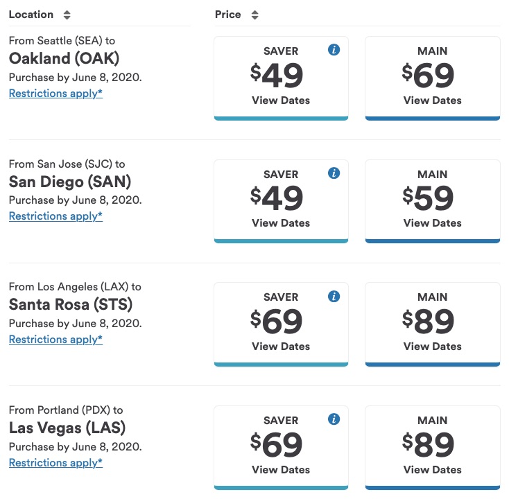Alaska Airlines Sale with fares from 49 oneway