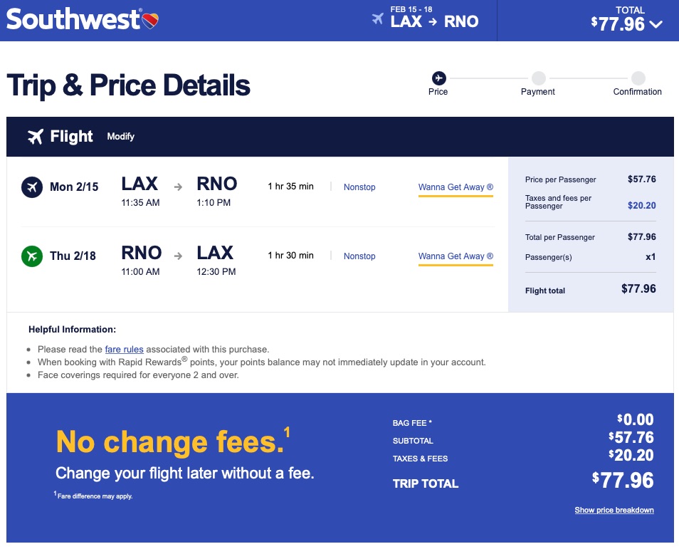 CYBER MONDAY Southwest Airlines, fares from 39 or 2300 Rapid Rewards