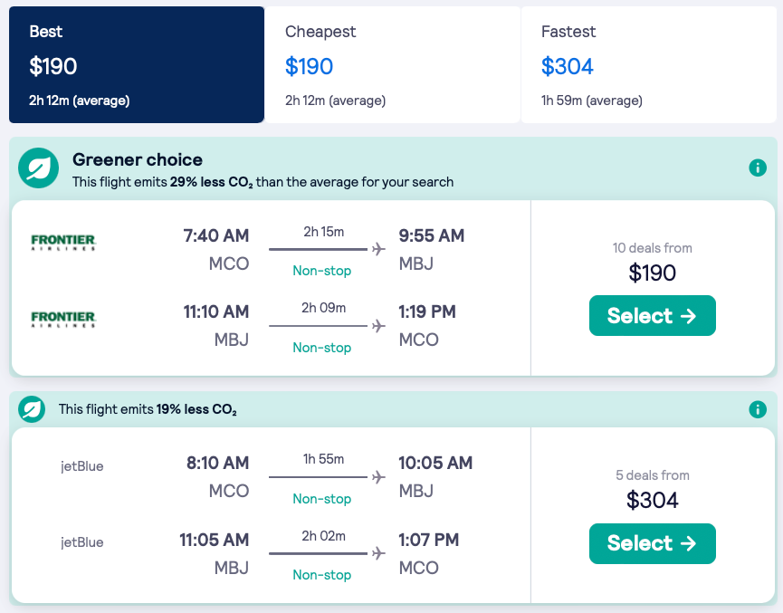 Cheap Nonstop flights to Jamaica from Atlanta and Orlando from only